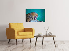 Laden Sie das Bild in den Galerie-Viewer, Leinwandbild Achtung Leopard