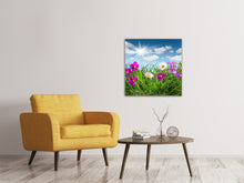 Laden Sie das Bild in den Galerie-Viewer, Leinwandbild Blumenwiese