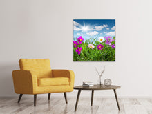 Laden Sie das Bild in den Galerie-Viewer, Leinwandbild Blumenwiese