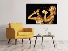 Laden Sie das Bild in den Galerie-Viewer, Leinwandbild Gold-DJ`s