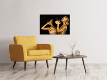 Laden Sie das Bild in den Galerie-Viewer, Leinwandbild Gold-DJ`s
