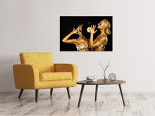 Laden Sie das Bild in den Galerie-Viewer, Leinwandbild Gold-DJ`s