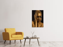 Laden Sie das Bild in den Galerie-Viewer, Leinwandbild Gold-Face