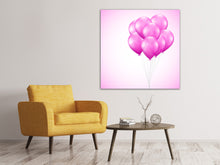 Laden Sie das Bild in den Galerie-Viewer, Leinwandbild Rosarote Luftballons