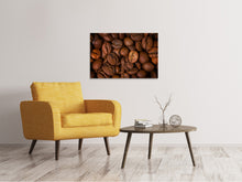 Laden Sie das Bild in den Galerie-Viewer, Leinwandbild Close Up Kaffeebohnen