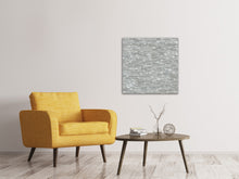 Laden Sie das Bild in den Galerie-Viewer, Leinwandbild Steinmauer in Grau