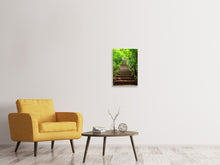 Laden Sie das Bild in den Galerie-Viewer, Leinwandbild Waldtreppe