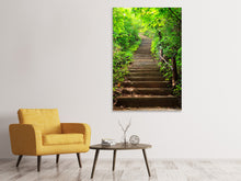 Laden Sie das Bild in den Galerie-Viewer, Leinwandbild Waldtreppe