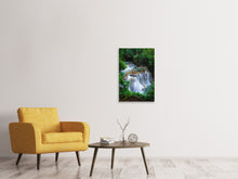 Laden Sie das Bild in den Galerie-Viewer, Leinwandbild Deep Forest Waterfall