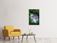 Laden Sie das Bild in den Galerie-Viewer, Leinwandbild Deep Forest Waterfall