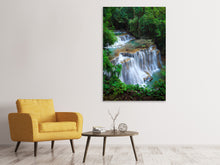 Laden Sie das Bild in den Galerie-Viewer, Leinwandbild Deep Forest Waterfall