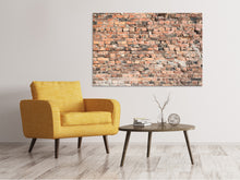 Laden Sie das Bild in den Galerie-Viewer, Leinwandbild Alte Backsteinmauer