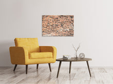 Laden Sie das Bild in den Galerie-Viewer, Leinwandbild Alte Backsteinmauer