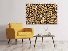 Laden Sie das Bild in den Galerie-Viewer, Leinwandbild Brennholz