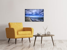 Laden Sie das Bild in den Galerie-Viewer, Leinwandbild Strandwellen
