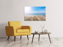 Laden Sie das Bild in den Galerie-Viewer, Leinwandbild Das schöne Strandhaus