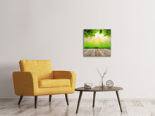 Laden Sie das Bild in den Galerie-Viewer, Leinwandbild Gartenterrasse