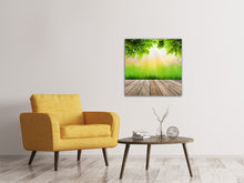 Laden Sie das Bild in den Galerie-Viewer, Leinwandbild Gartenterrasse