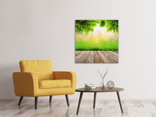 Laden Sie das Bild in den Galerie-Viewer, Leinwandbild Gartenterrasse
