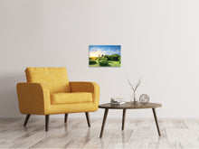 Laden Sie das Bild in den Galerie-Viewer, Leinwandbild Sonnenaufgang im Park