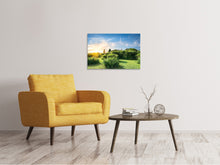 Laden Sie das Bild in den Galerie-Viewer, Leinwandbild Sonnenaufgang im Park