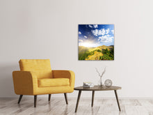 Laden Sie das Bild in den Galerie-Viewer, Leinwandbild Sonnenaufgang im Gebirge