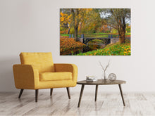 Laden Sie das Bild in den Galerie-Viewer, Leinwandbild Romantischer Park