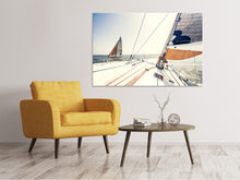 Laden Sie das Bild in den Galerie-Viewer, Leinwandbild Segelyacht