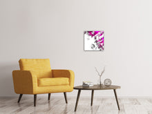Laden Sie das Bild in den Galerie-Viewer, Leinwandbild 3D-Kristalle Pink