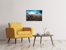 Laden Sie das Bild in den Galerie-Viewer, Leinwandbild Skyline Über den Dächern von Manhattan