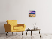 Laden Sie das Bild in den Galerie-Viewer, Leinwandbild Sonnenuntergang in der Bergwelt