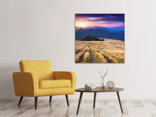 Laden Sie das Bild in den Galerie-Viewer, Leinwandbild Sonnenuntergang in der Bergwelt