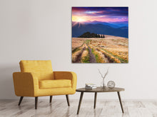 Laden Sie das Bild in den Galerie-Viewer, Leinwandbild Sonnenuntergang in der Bergwelt