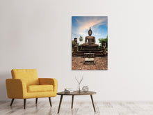 Laden Sie das Bild in den Galerie-Viewer, Leinwandbild Buddha Statue