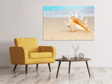 Laden Sie das Bild in den Galerie-Viewer, Leinwandbild Die Muschel am Strand