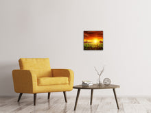 Laden Sie das Bild in den Galerie-Viewer, Leinwandbild Der Weinberg bei Sonnenuntergang