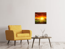 Laden Sie das Bild in den Galerie-Viewer, Leinwandbild Der Weinberg bei Sonnenuntergang