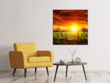 Laden Sie das Bild in den Galerie-Viewer, Leinwandbild Der Weinberg bei Sonnenuntergang