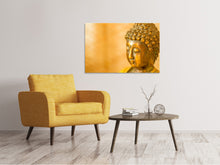 Laden Sie das Bild in den Galerie-Viewer, Leinwandbild Buddha Kopf