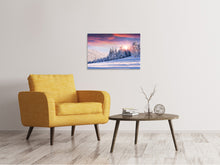 Laden Sie das Bild in den Galerie-Viewer, Leinwandbild Winterlandschaft