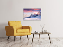 Laden Sie das Bild in den Galerie-Viewer, Leinwandbild Winterlandschaft