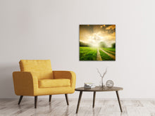Laden Sie das Bild in den Galerie-Viewer, Leinwandbild Mystischer Sonnenuntergang