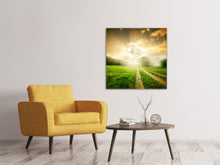 Laden Sie das Bild in den Galerie-Viewer, Leinwandbild Mystischer Sonnenuntergang