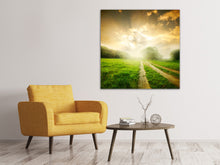 Laden Sie das Bild in den Galerie-Viewer, Leinwandbild Mystischer Sonnenuntergang