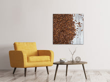 Laden Sie das Bild in den Galerie-Viewer, Leinwandbild Kaffeebohnen