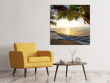 Laden Sie das Bild in den Galerie-Viewer, Leinwandbild Strandsicht