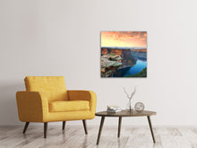 Laden Sie das Bild in den Galerie-Viewer, Leinwandbild Sonnenuntergang Rocky Mountains