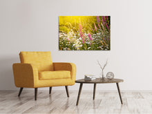 Laden Sie das Bild in den Galerie-Viewer, Leinwandbild Sommerliche Blumenwiese