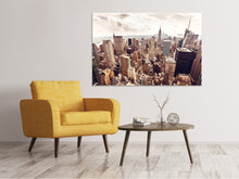 Laden Sie das Bild in den Galerie-Viewer, Leinwandbild Skyline Über den Dächern Manhattans