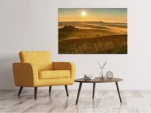 Laden Sie das Bild in den Galerie-Viewer, Leinwandbild Sonnenuntergang im Gebirge